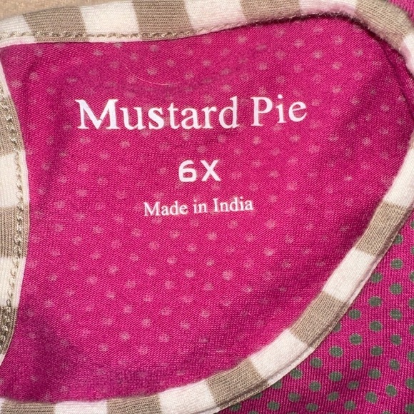 Mustard pie girls dress whimsical pattern size‎ 6x - Picture 6 of 6